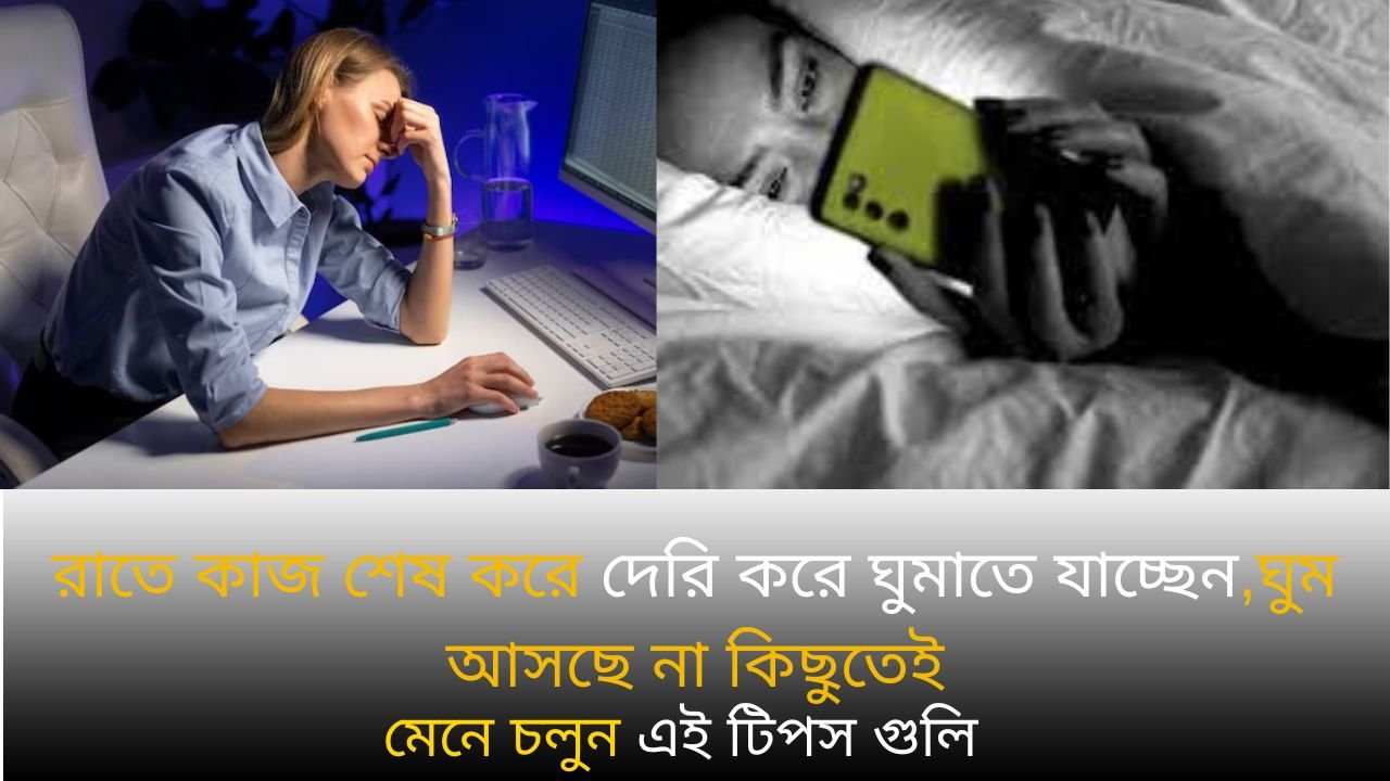 রাতে কাজ শেষ করে দেরি করে ঘুমাতে যাচ্ছেন,ঘুম আসছে না কিছুতেই, মেনে চলুন এই টিপস গুলি