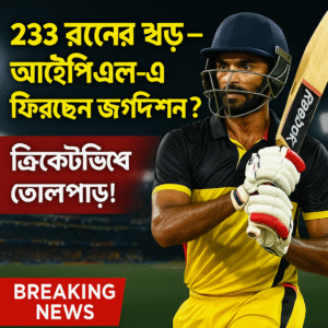 IPL-এর দরজা খুলে গেল? নারায়ণ জগদীশনের ঝলকে তাক লাগাল ক্রিকেট বিশ্ব